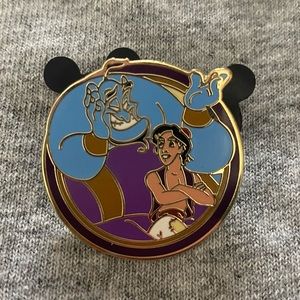 Disney Aladdin and Genie Trading Lapel Pin Disney Parks Disney World Disneyland
